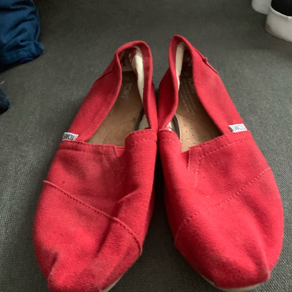 TOMS red women shoe